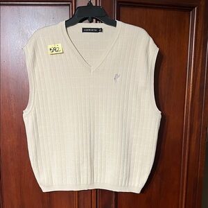 Ashworth Men's V-Neck Cream Sweater Vest